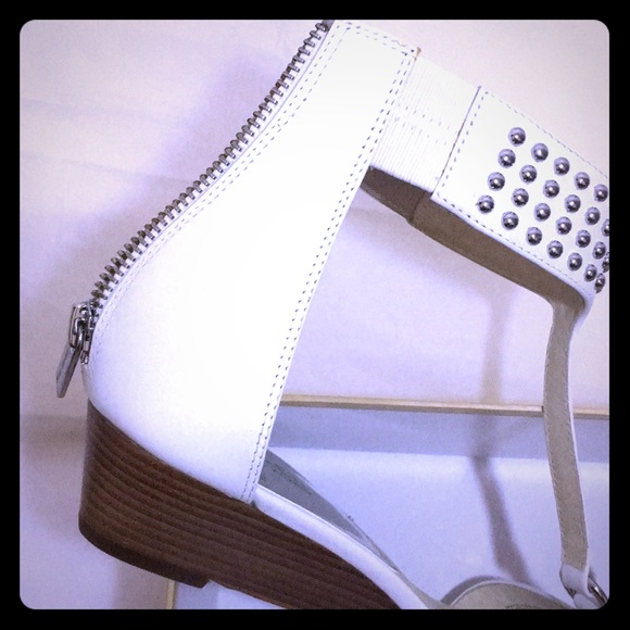 michael kors celena wedge low heel sandals shoes 9 - Picture 4 of 4